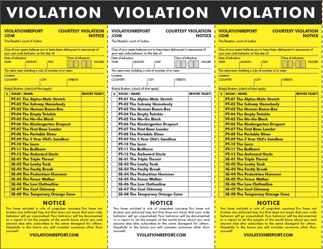 Fake Parking Ticket Printable FREE DOWNLOAD - The Best