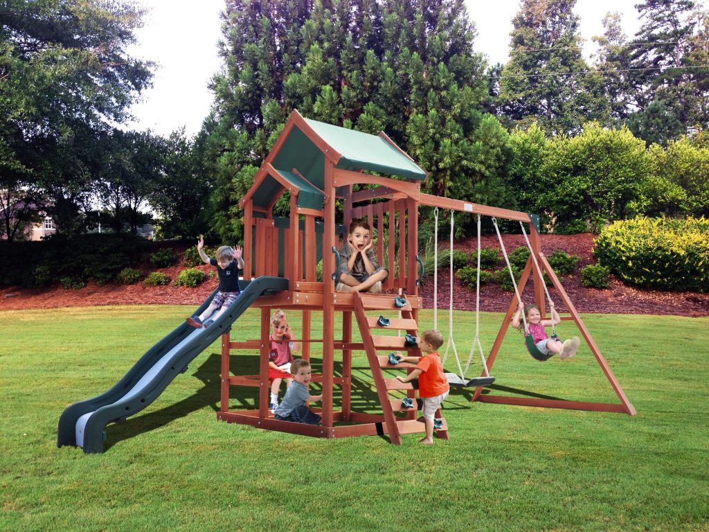 Backyard Discovery Atlantis Wooden Swing Set Thrifty