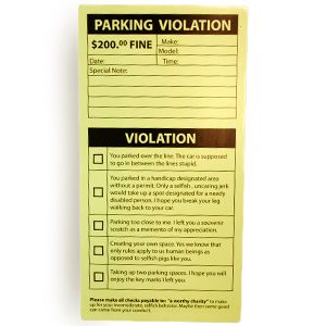 Printable Fake Parking Ticket Template Printable And